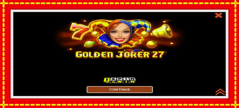 Slot machine Golden Joker 27 Hold & Win with access to free game online, picture 1