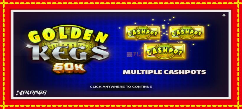 Slot machine Golden Kegs 50K with access to free game online, picture 1