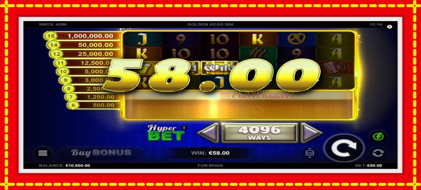 Slot machine Golden Kegs 50K with access to free game online, picture 3