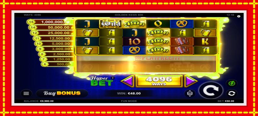 Slot machine Golden Kegs 50K with access to free game online, picture 4