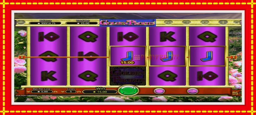 Slot machine Golden Profits with access to free game online, picture 3