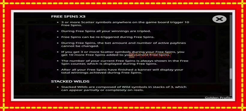 Slot machine Golden Profits with access to free game online, picture 6