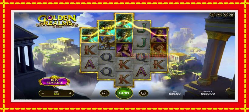 Slot machine Golden Realms with access to free game online, picture 4