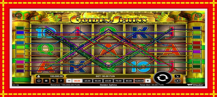 Slot machine Golden Sphinx with access to free game online, picture 2