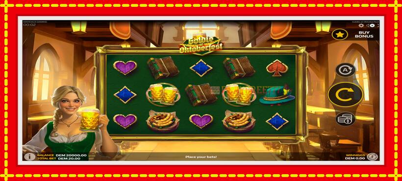 Slot machine Goldie at Oktoberfest with access to free game online, picture 1