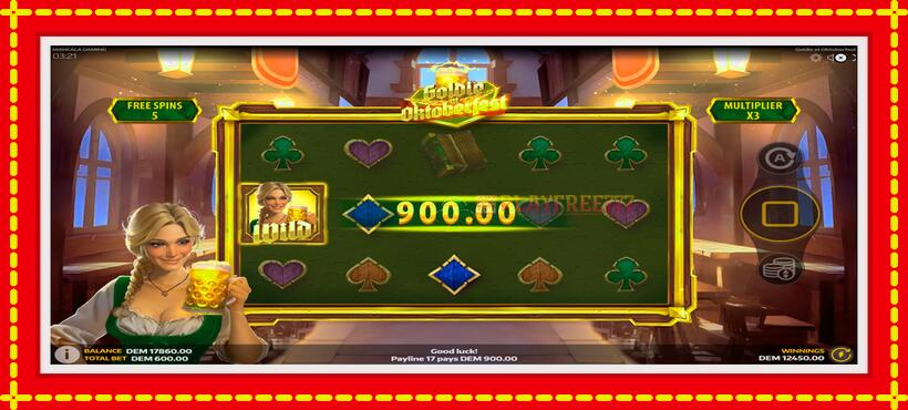 Slot machine Goldie at Oktoberfest with access to free game online, picture 3