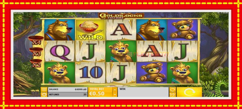 Slot machine Goldilocks and the Wild Bears with access to free game online, picture 2