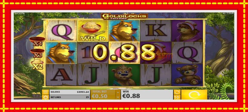 Slot machine Goldilocks and the Wild Bears with access to free game online, picture 3