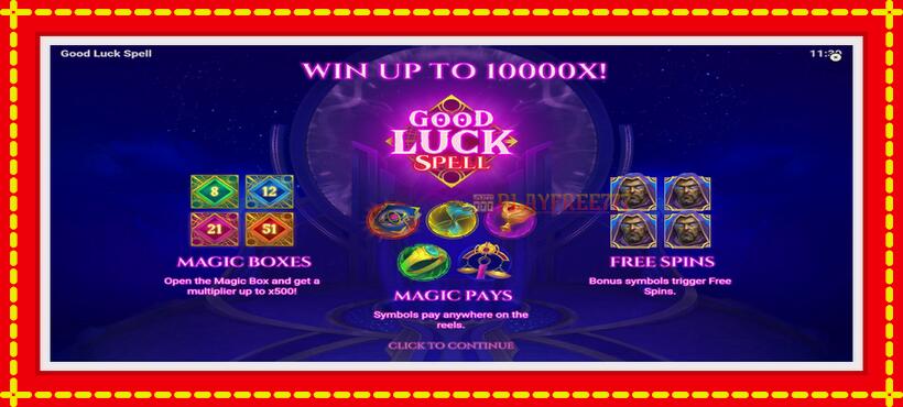 Slot machine Good Luck Spell with access to free game online, picture 1