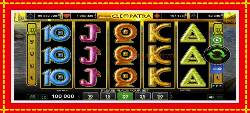 Slot machine Grace of Cleopatra with access to free game online, picture 1