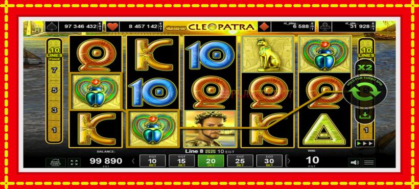 Slot machine Grace of Cleopatra with access to free game online, picture 3