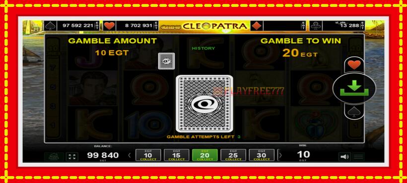 Slot machine Grace of Cleopatra with access to free game online, picture 4