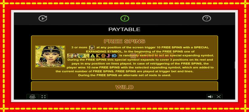 Slot machine Grace of Cleopatra with access to free game online, picture 6