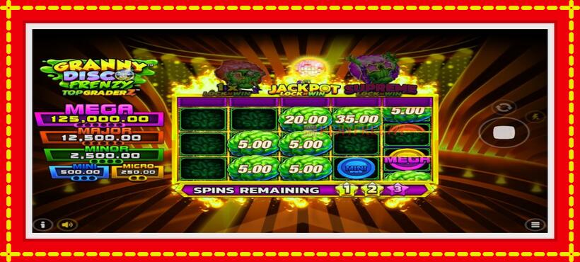 Slot machine Granny Disco Frenzy with access to free game online, picture 6