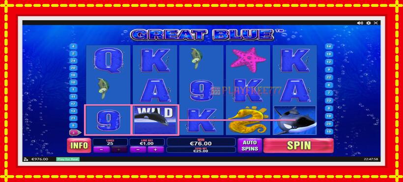 Slot machine Great Blue with access to free game online, picture 2