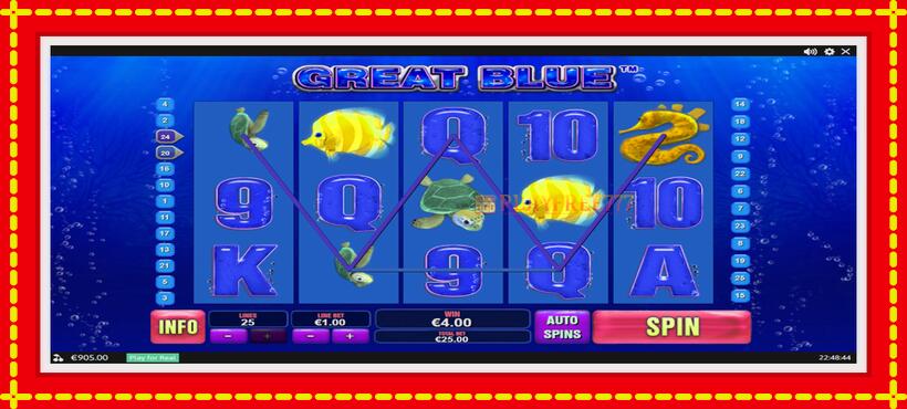 Slot machine Great Blue with access to free game online, picture 3