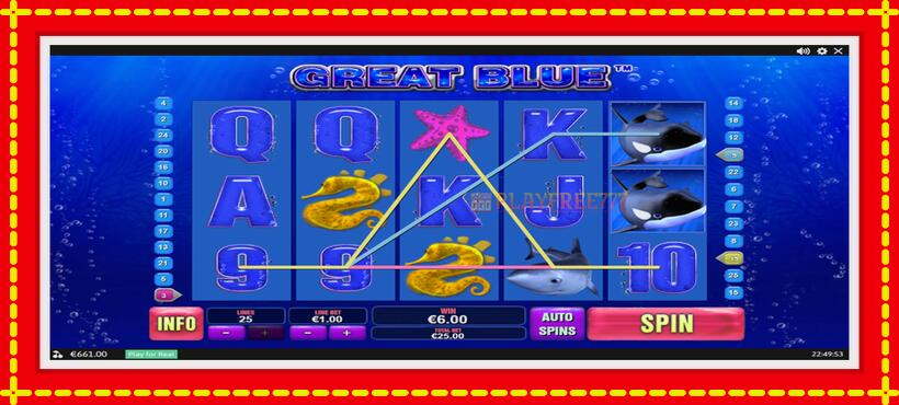 Slot machine Great Blue with access to free game online, picture 4