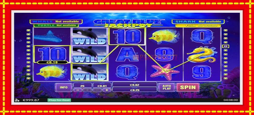 Slot machine Great Blue Jackpot with access to free game online, picture 3