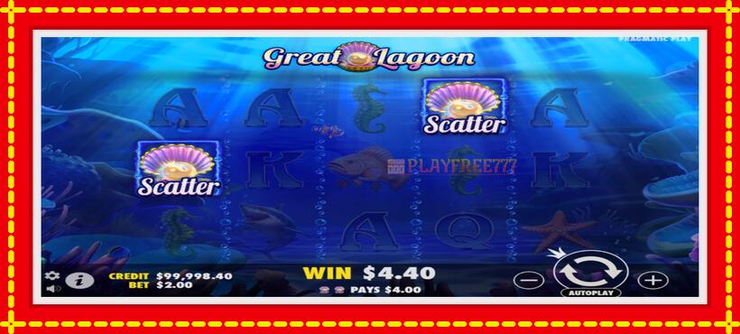 Slot machine Great Lagoon with access to free game online, picture 2