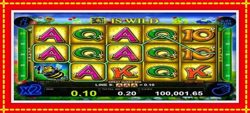 Slot machine Great Queen Bee with access to free game online, picture 2