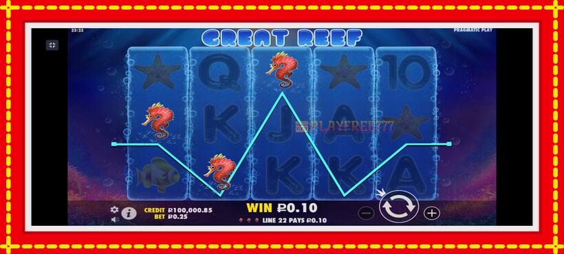 Slot machine Great Reef with access to free game online, picture 3