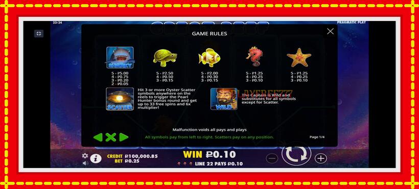 Slot machine Great Reef with access to free game online, picture 4