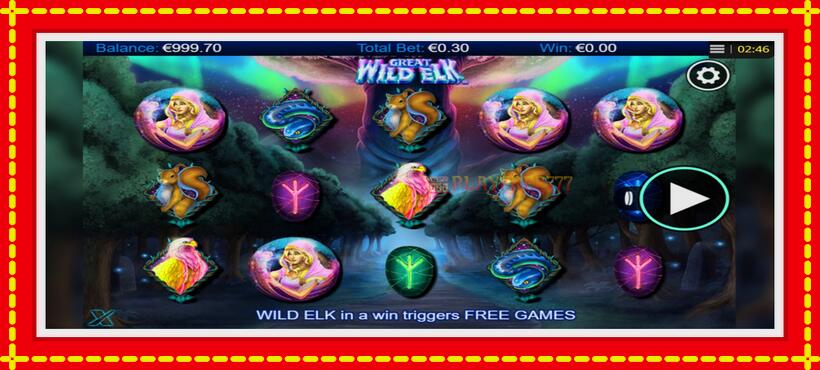 Slot machine Great Wild Elk with access to free game online, picture 1