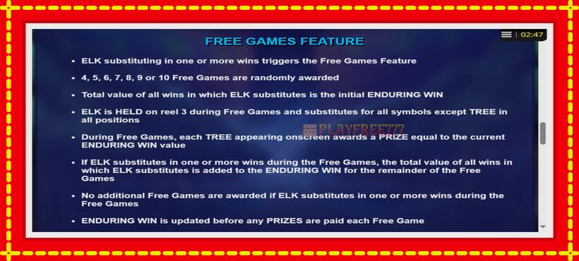 Slot machine Great Wild Elk with access to free game online, picture 5