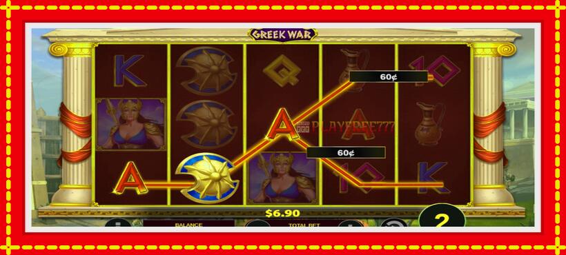 Slot machine Greek War with access to free game online, picture 3