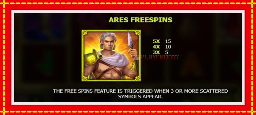 Slot machine Greek War with access to free game online, picture 6