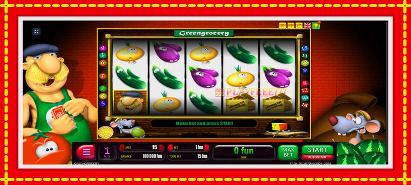 Slot machine Green Grocery with access to free game online, picture 1