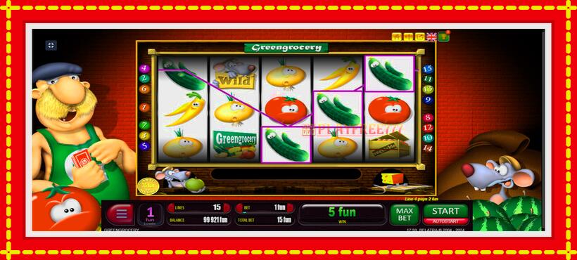 Slot machine Green Grocery with access to free game online, picture 3