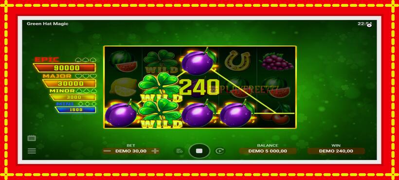 Slot machine Green Hat Magic with access to free game online, picture 3