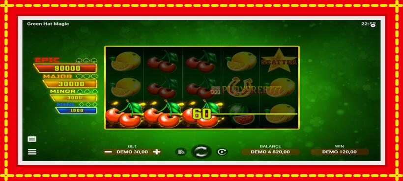 Slot machine Green Hat Magic with access to free game online, picture 4