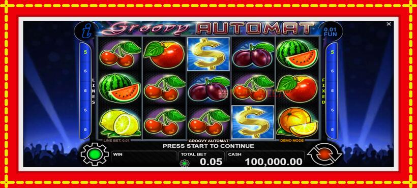 Slot machine Groovy Automat with access to free game online, picture 1