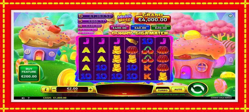 Slot machine Gummy Giga Match with access to free game online, picture 2