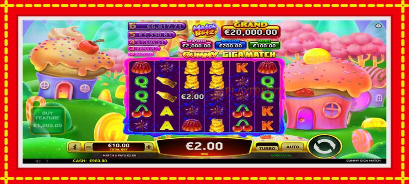 Slot machine Gummy Giga Match with access to free game online, picture 3