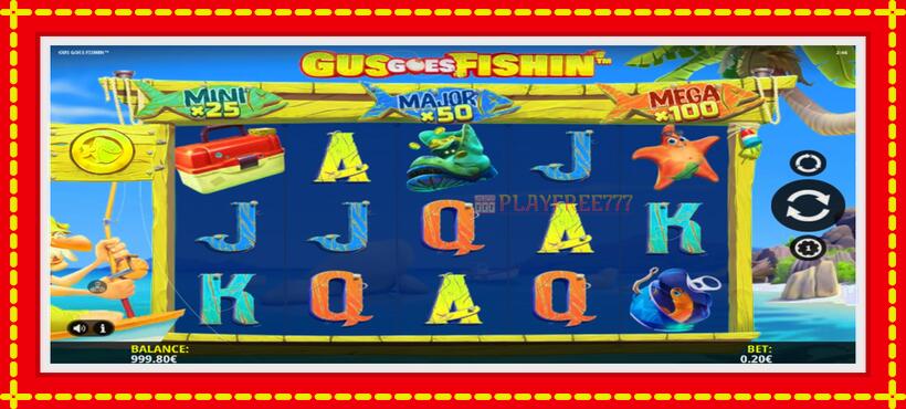 Slot machine Gus Goes Fishin with access to free game online, picture 2