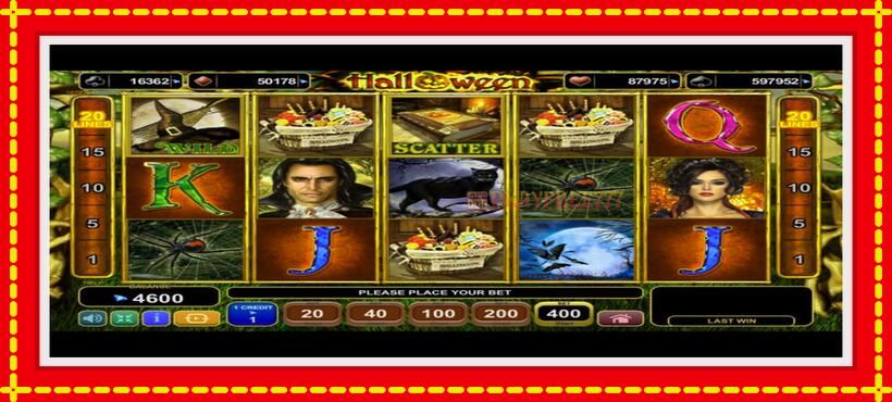 Slot machine Halloween with access to free game online, picture 1