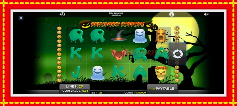 Slot machine Halloween Horrors with access to free game online, picture 1