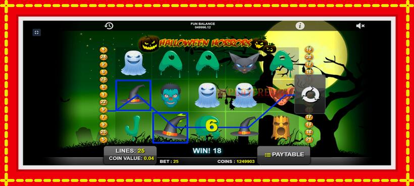 Slot machine Halloween Horrors with access to free game online, picture 3