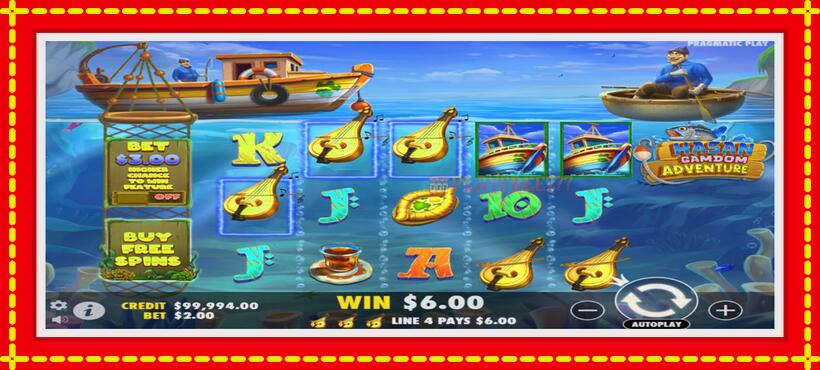 Slot machine Hasan Gamdom Adventure with access to free game online, picture 3