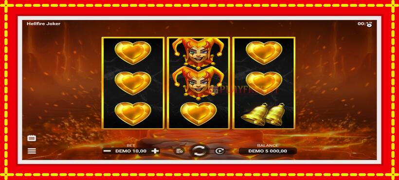 Slot machine Hellfire Joker with access to free game online, picture 2