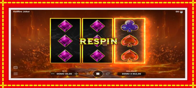 Slot machine Hellfire Joker with access to free game online, picture 4