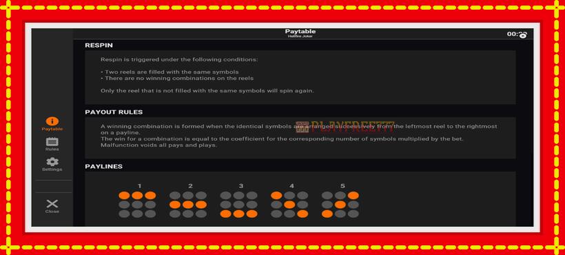 Slot machine Hellfire Joker with access to free game online, picture 7