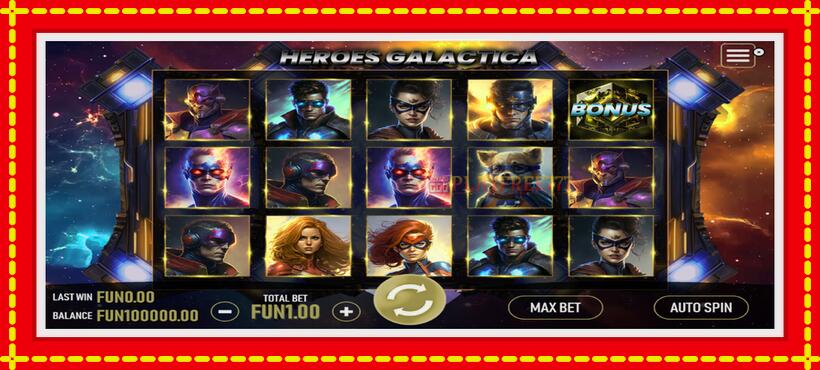 Slot machine Heroes Galactica with access to free game online, picture 1