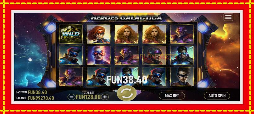 Slot machine Heroes Galactica with access to free game online, picture 2