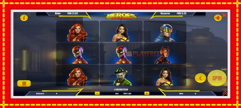 Slot machine Heroes of Fortune with access to free game online, picture 2