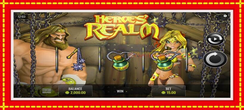 Slot machine Heroes Realm with access to free game online, picture 2