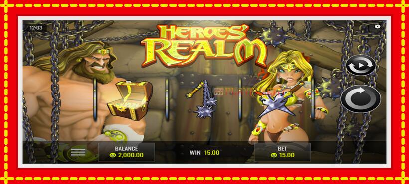 Slot machine Heroes Realm with access to free game online, picture 3